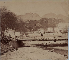 France, Menton, Vallée des Merveilles, Vintage print, circa 1880 Tirage vintage 