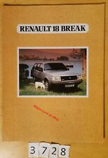 RENAULT 18 BREAK TL TD GTL GTD