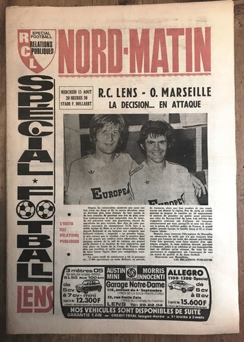 Football programme lens - football,