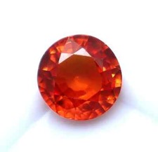 Naturel Orange Saphir Rond