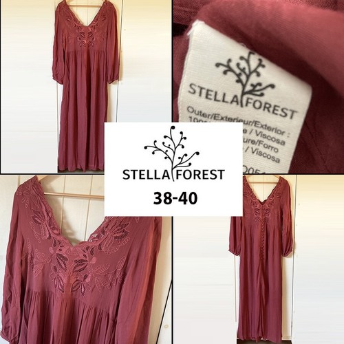 Robe longue brodée - , stella