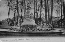 CPA 66 PERPIGNAN SQUARE FONTAINE MONUMENTALE DE BELLOC (cpa Fau émail Libraire P