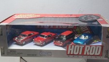 Johnny lightning 1/64 🇨🇵 hot rod magazine covers 4 voitures Métal 