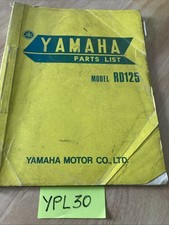 Yamaha 125 RD RD125 catalogue pièces détachées parts list moto édition 1973