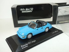 PORSCHE 911 TARGA 964 1991 Bleu Rivierablau MINICHAMPS 1:43