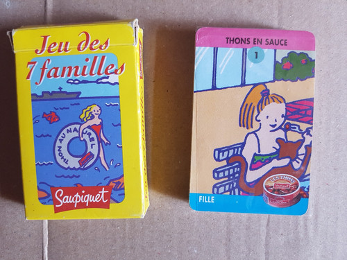 ancien jeu de 7 famille carte
