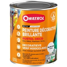 OWATROL - Peint.Rustol déco antirouille 0.75l blanc ral 9010