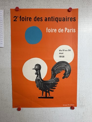 Rare affiche ancienne salon - rare,