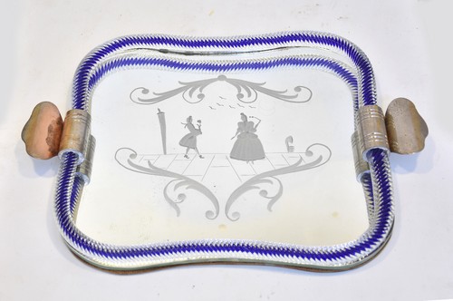 Plateau miroir cristal - plateau,