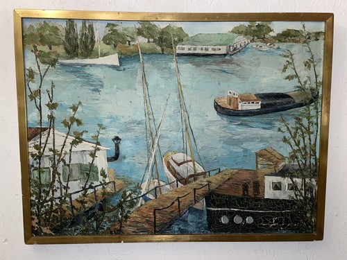 Tableau ancien 25p 81x60 - ancien,