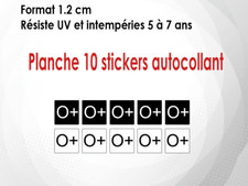 10 X Autocollants sticker (1,2