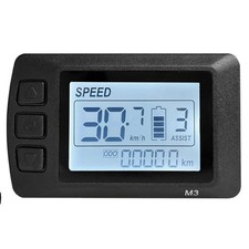Panneau d'affichage LCD vélo électrique 24V 48V avec connecteur SM et long fil