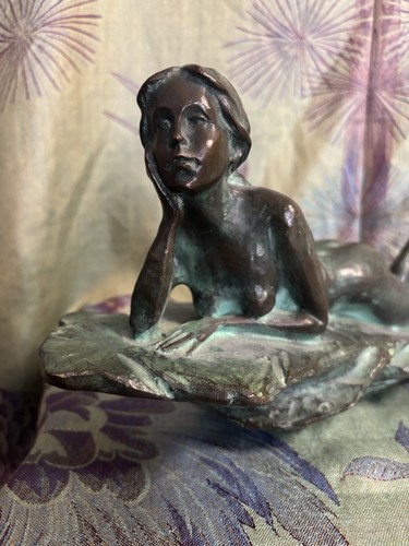 Statue bronze nue feminin - statue,