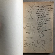 [Matisse, Chagall]Pierre Demarne — Pure Peine perdue — poème & dessin originaux.