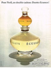 publicité advertising  1970   JEAN D'ALBRET    ECUSSON  eau de toilette  29.8.13