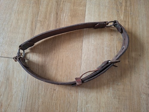 Ancien collier vache - , cuir