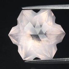 Superbe quartz rose acetté taille fantaisie - Gemme - Pierre fine et précieuse