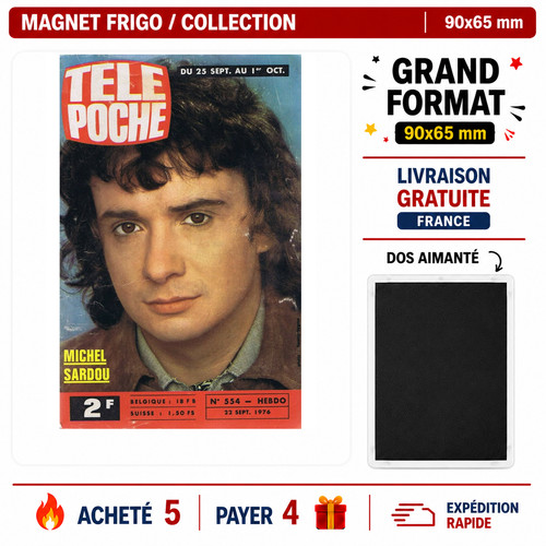 Magnet michel sardou - michel, mm