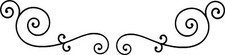 Scrolls Vinyl Wall Home Decor