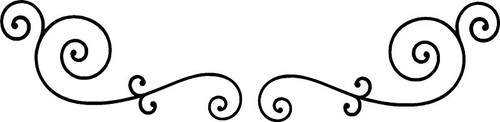 Scrolls vinyl wall - wall, decor