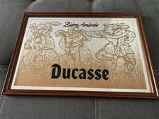 TRES RARE ANCIEN MIROIR DE BAR BIERE DUCASSE