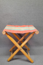 Tabouret pliant ancien - en, bois