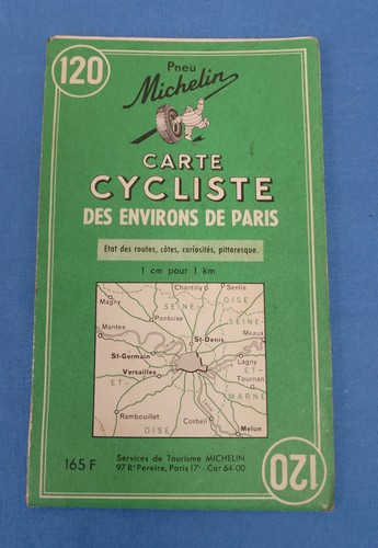 Ancienne carte cycliste des - carte,