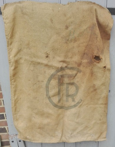 Ancien sac toile jute - ancien,