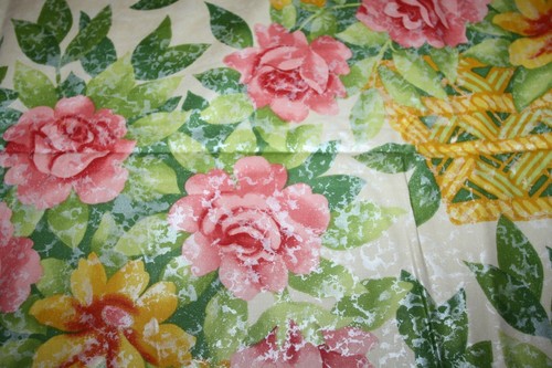 Coupon tissu ancien - tissu,