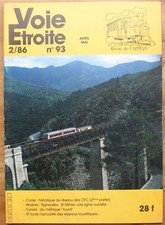 019558 - Voie étroite - Numéro 93 - 2/1986 de avril-mai 1986 [train,locomotive]