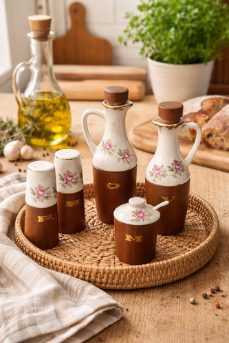 Service huile vinaigre - , sel