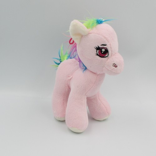 Doudou peluche licorne rose