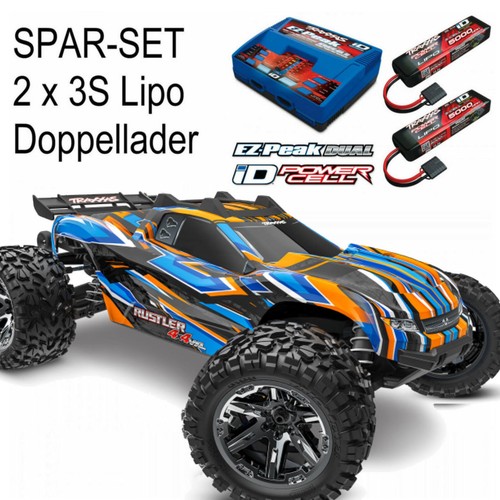 Traxxas rustler 4x4 vxl orange - traxxas,