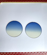 Paire de verres Bleu degradé plat monture Lunette Percé Cartier lens bille box
