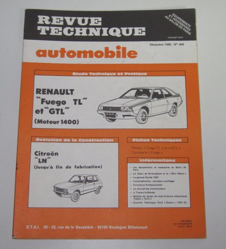 Revue technique rta - revue, 406