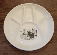 Assiette à compartiments Parlante Jacques Faizant Saint Amand les eaux DN3313/10