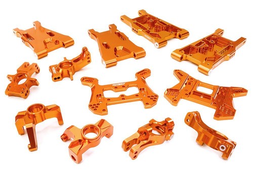 Orange billet machined - orange,