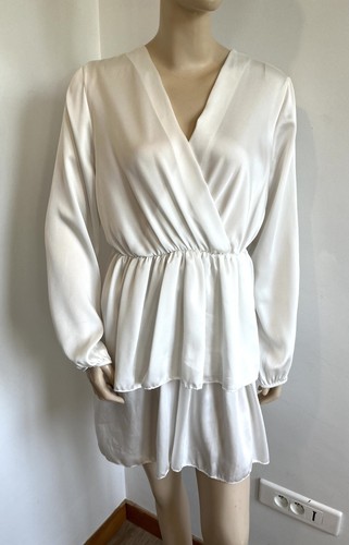 Robe t36 blanche fluide - blanche,