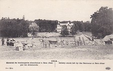 " 1914 - Materiel de Boulangerie abandonné à Betz ( oise ) par les Allemands "