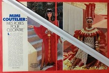 Article de presse: MIMI COUTELIER "Mes robes pour CLEOPATRE" 4 pages Sept 1982