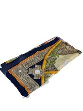 Foulard homme en soie marine