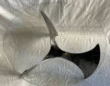 Table basse design 70s verre