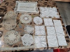 Lot d'anciennes  napperons fait mains Début Mis 20 Eme A Saisir 