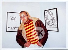 KEITH HARING Pop art Graffiti Radiant Baby Expo Paris Photo 1990