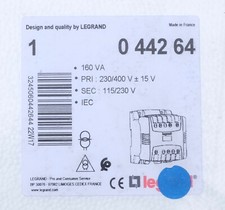 Legrand 0 442 64 Transformateur prim. 230V 400V, sec. 115V 230V~ 160VA. 044264.