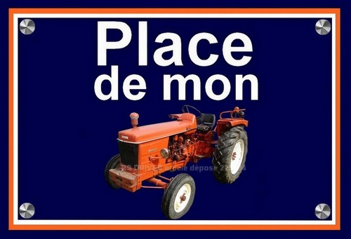 Plaque place mon - ",