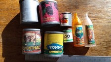 Lot épicerie no2 : miniatures vintage années 70 pour dinette ou pour vitrine