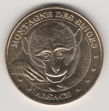 A 2011 TOKEN MEDAILLE MONNAIE DE PARIS -- 67 600 N°9 LA MONTAGNE DES SINGES
