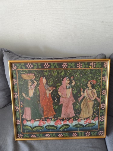 Tenture inde indienne huile - tenture,