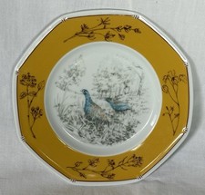 ASSIETTE  EN PORCELAINE HERMES CAILLES 17 CM